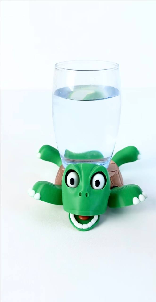 3D Printed Panicked Turtle Coaster